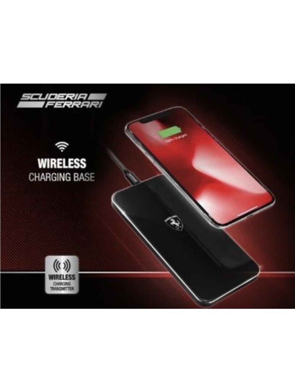 Scuderia Ferrari branded wireless charging base